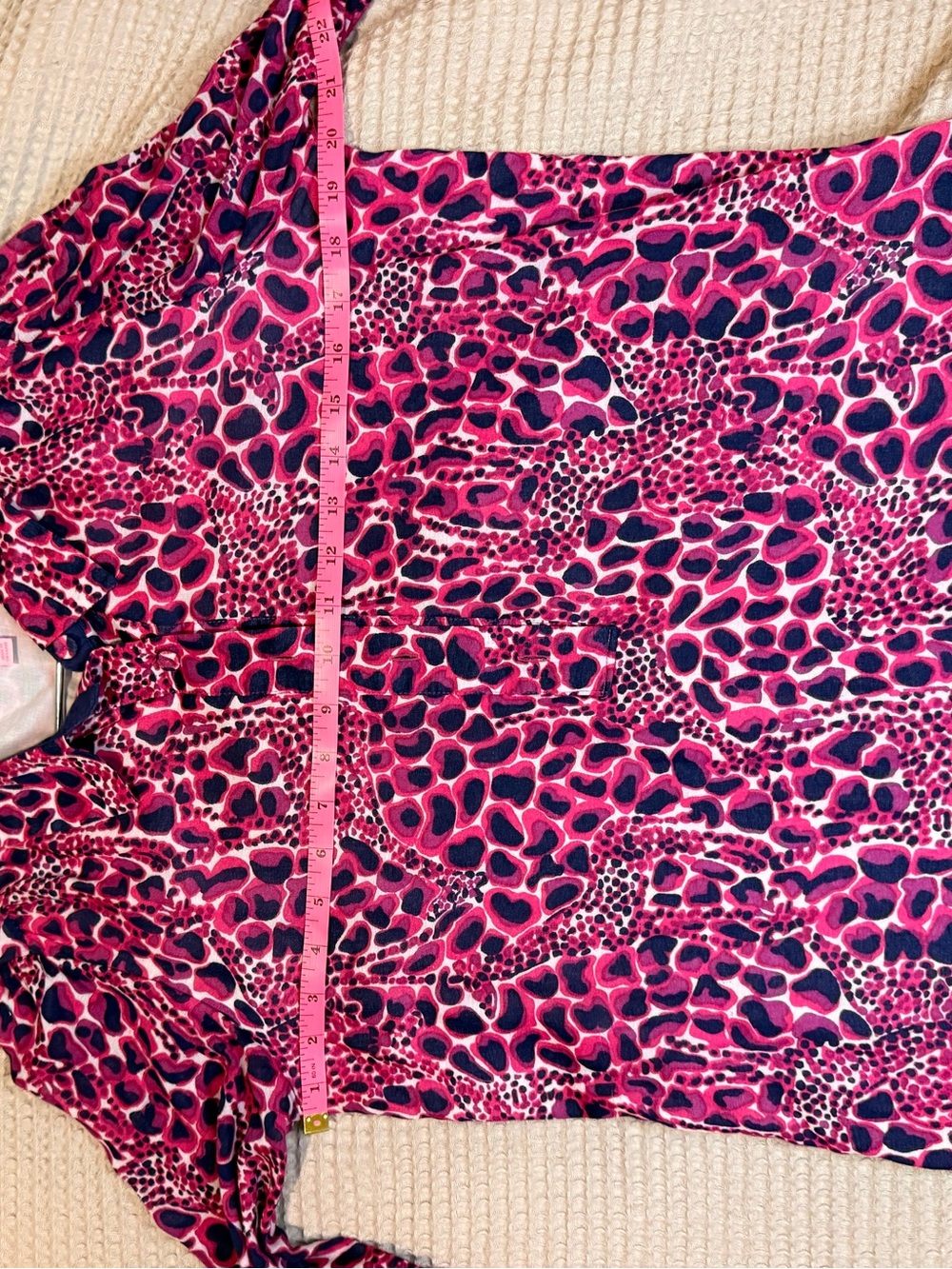 Lilly Pulitzer Elsa Tunic Dress Hollyhock Gigi Giraffe Pink Size 6 - Picture 7 of 8